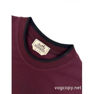 HERMESブランド コピー 販売 店26aw ファッション感が急上昇！ 高品質素材半袖Tシャツ
