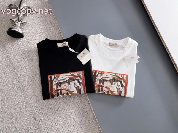 ブランド 通販店エルメス人気商品新色登場！ 着心地良く 最高品質半袖Tシャツ 5 