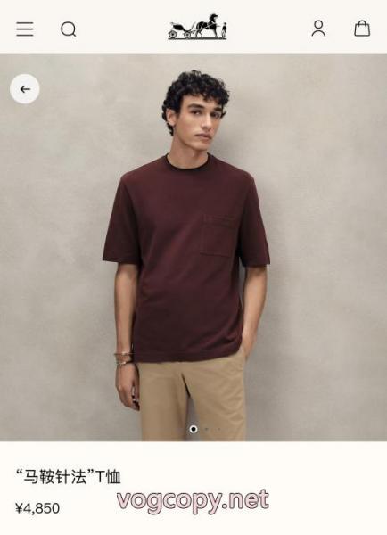 HERMESブランド コピー 販売 店26aw ファッション感が急上昇！ 高品質素材半袖Tシャツ 5 