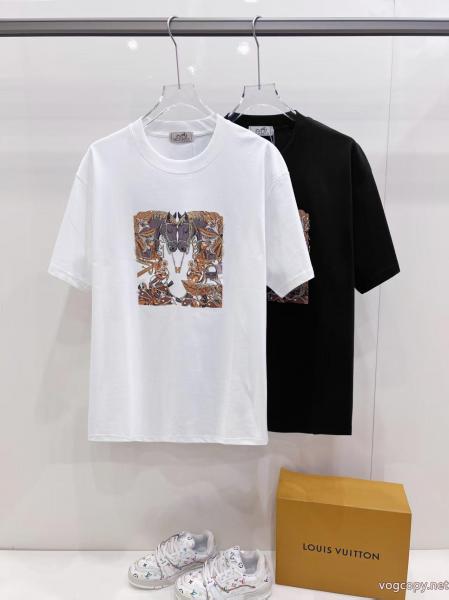 HERMES春の新生活 超人気*入手困難 オシャレな雰囲気半袖Tシャツブランド コピー 販売 0 