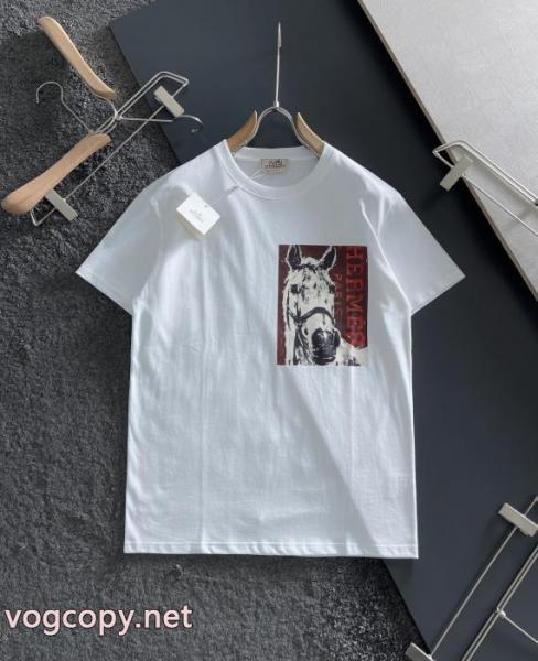 HERMESブランド 品 スーパー コピー热い季節トレンド上品 今年マスト 新作到着半袖Tシャツ 2