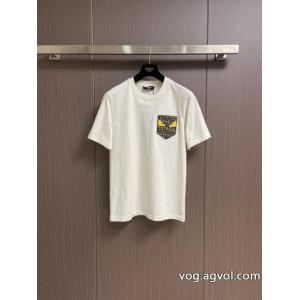限定版プリント 热い季節トレンド上品 2026大人気半袖Tシャツブランド フェイクFENDI