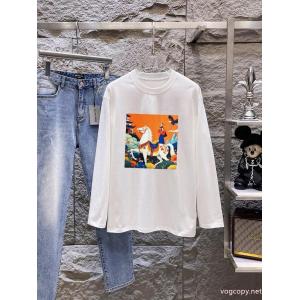 素敵  人気セール格安 完売間近ブランド コピー ショップHERMES長袖Tシャツ